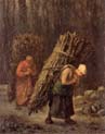 peasant girls with brushwood